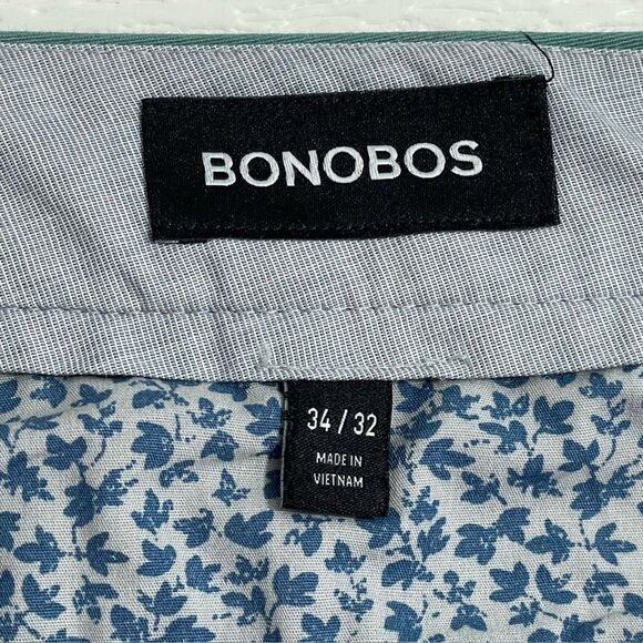 Bonobos The Original Chino Pants Athletic Fit Stretch 34x32 Green Blue Teal - Picture 5 of 9